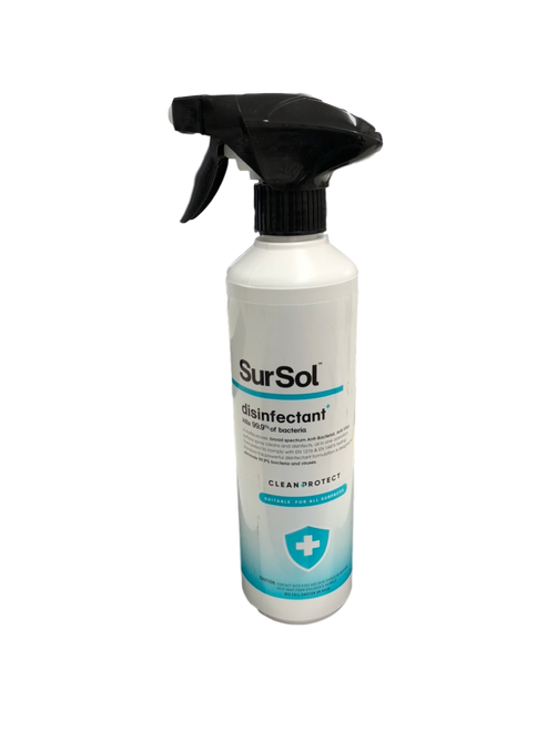 Sursol Clean and Protect Disinfectant Surface Spray 500ml EN1276 EN14476