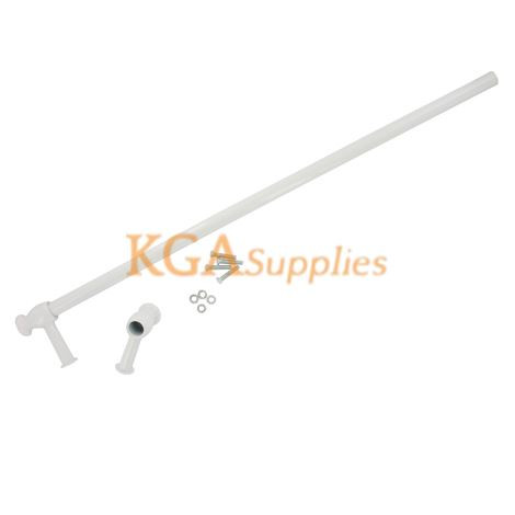 UNIVERSAL CUT TO SIZE WHITE COOKER DOOR HANDLE