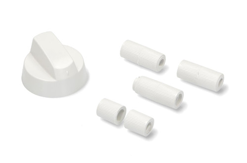 Universal White Oven Cooker Control Knob with Fittings