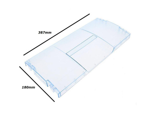 Genuine Beko Fridge Freezer Drawer Cover Basket 180 x 387mm 4331790600