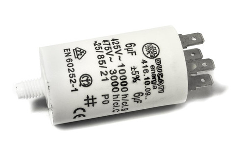 COMPATIBLE START RUN CAPACITOR 6UF DUCATI