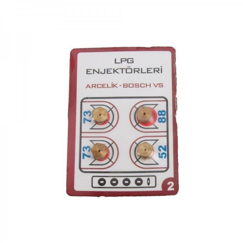 UNIVERSAL LPG GAS JET SET - 4 BURNER HOB INJECTOR PROPANE NOZZLE CONVERSION KIT 9MM