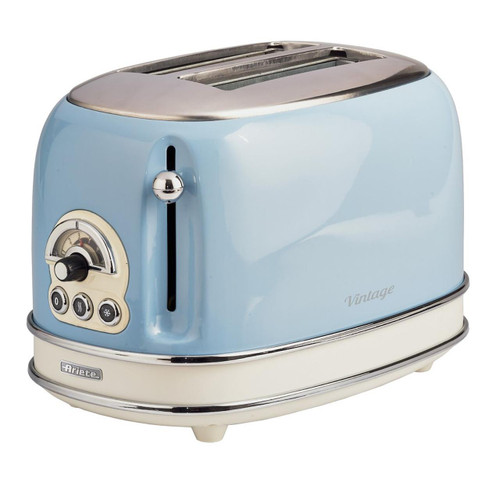 ARIETE VINTAGE 2 SLICE TOASTER BLUE