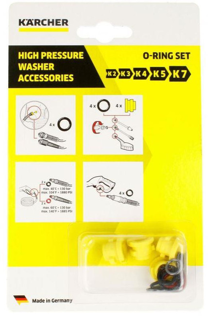 Genuine Karcher Pressure Washer O-Ring Set O Ring Nozzle 2.640-729.0 26407290