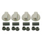 UNIVERSAL COOKER OVEN HOB KNOBS SILVER PACK OF 4