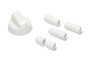 UNIVERSAL WHITE OVEN COOKER KNOB & FITTINGS