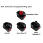 UNIVERSAL 35MM BLACK COOKER CONTROL KNOB PACK OF 4