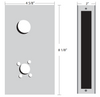 Weldable Gate Box | 8-1/2" x 4-5/8" x 2" | Schlage L Series