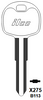 X275-B113 Automotive Key Blank for '08 Isuzu NPR Box | Nickel-Plated