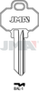 JMA 6-Pin Key Blank for Baldwin (Schlage C) | BAL-1 | 1511 | Nickel-Plated