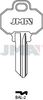 JMA 5-Pin Key Blank for Baldwin (Schlage C) | BAL-2 | BW2 | Nickel-Plated