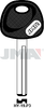 JMA Automotive Plastic Head Key Blank for Hyundai | HY-19.P3 | HY18RP | Nickel-Plated
