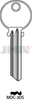 JMA Pro Line Key Blank for Medeco (6-Pin Air) | MDC-3DS | A1515 | Nickel-Silver