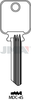 JMA Pro Line Key Blank for  Medeco (6-Pin G3 Biaxial) | MDC-4S | A1638 | Nickel-Silver