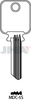 JMA Pro Line Key Blank for Medeco (5-Pin G3 Biaxial) | MDC-5S | 1638 | Nickel-Silver