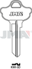 JMA Key Blank for Kwikset | KWI-3D | KW9 | Nickel-Plated