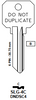 JMA DND Key Blank for Schlage (6-Pin C) | SLG-4C | SC4 | DND | Brass