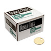 1" Solid Brass Tag | One Hole | 100/Display Box