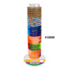 Key Wrist Coil Jelly with 7/8" Nickel Plated Tempered Steel Ring | Assorted | 28/Display