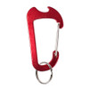 C-Clip with Built-in Bottle Opener | Lightweight Aluminum | Red | 10/Pack