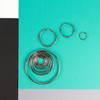 1-3/4" Nickel Plated Tempered Split Steel Ring | 50/Display Box
