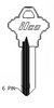 A1145L-SC20 Key Blank for Schlage (6-Pin) | Nickel-Silver