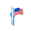 Key Shapes American Flag Kwikset | 1/Card