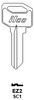 EZ2-SC1 Key Blank for Imported Schlage Cylinders (Narrow) | Nickel-Plated