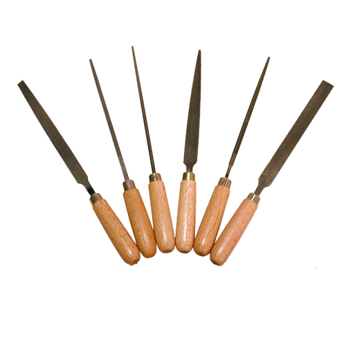 Set of Six 4" Files with Handles