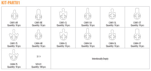 Mortise Cylinder Cam Kit