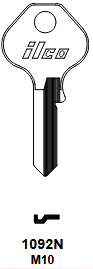 M10 Taylor Line Key Blank for Master Lock | Brass