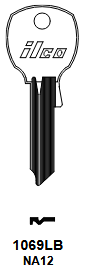 NA12-BR Taylor Line Key Blank for National | Brass