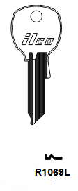 R1069L Key Blank for National | Nickel-Plated