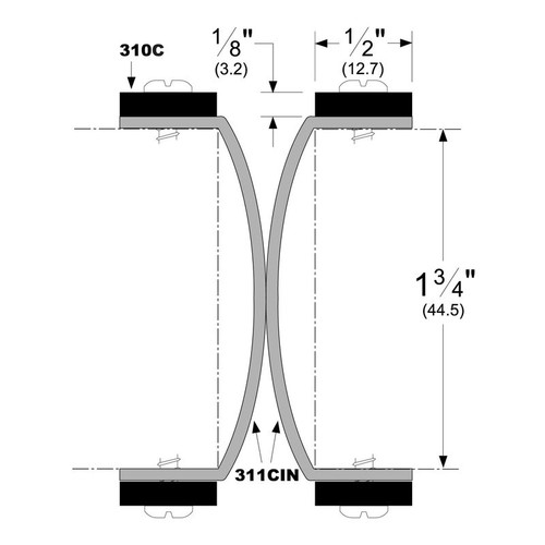 Pemko 311 Series Meeting Stile Gasketing