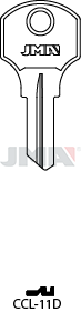 JMA Key Blank for CCL | CCL-11D | SR1000V | Nickel-Plated