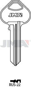 JMA Key Blank for Russwin | RUS-22 | A1011-21N | Nickel-Plated