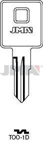 JMA Key Blank for Tool Box | TOO-1D | 1605 | Nickel-Plated