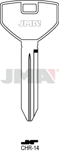 JMA Automotive Key Blank for Chrysler | CHR-14 | Y157/P1794 | Nickel-Plated
