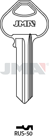 JMA Key Blank for Russwin | RUS-50 | RU22 | Nickel-Plated