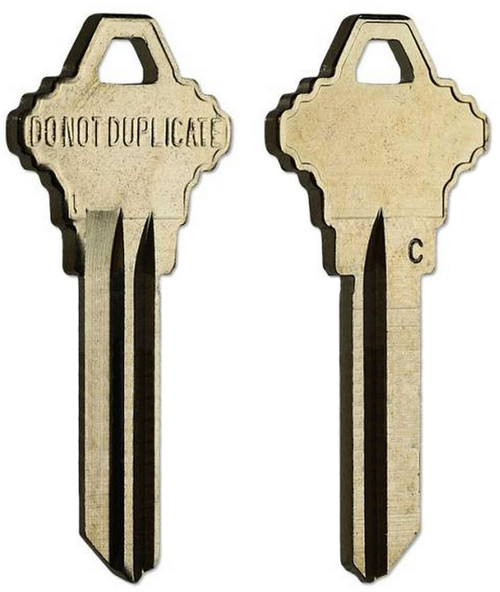 Ilco Key Blank for Schlage (6-Pin C) | DND | Standard Bow | Nickel Silver