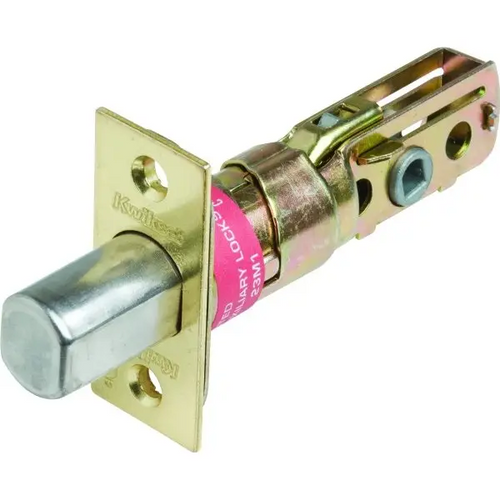Kwikset Deadlatch | Complete 6 Way Adjustable | Bright Brass