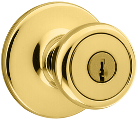 Tylo Entry Knob | KW1 Keyway | KD | Bright Brass