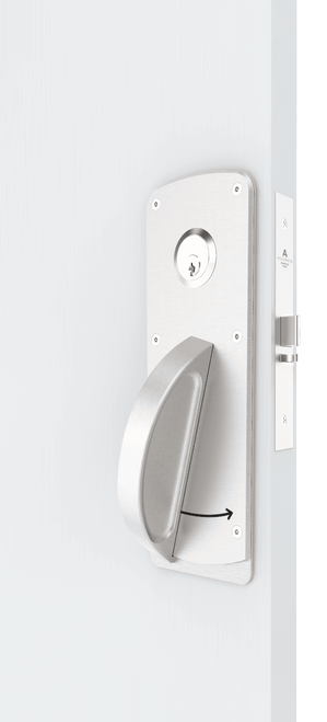 Ligature-Resistant Mortise Lock | Beveled Latch | Storeroom Function | RH | 2-3/4" Backset | Satin Chrome