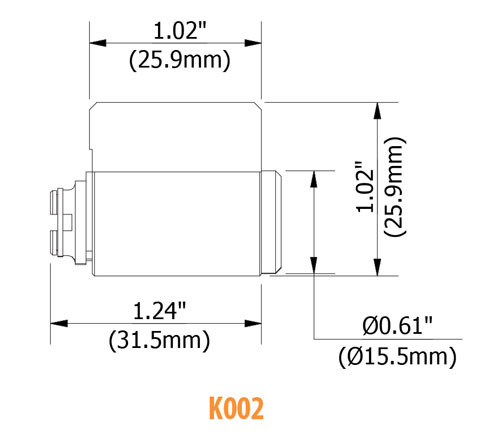 KIL/KIK Cylinder for Arrow Knobs and Levers