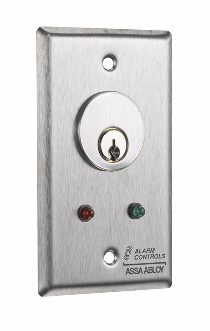 Alarm Controls Mortise Cylinder Key Switch
