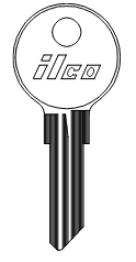 100AM-AP5 Key Blank for Chicago | Nickel-Plated