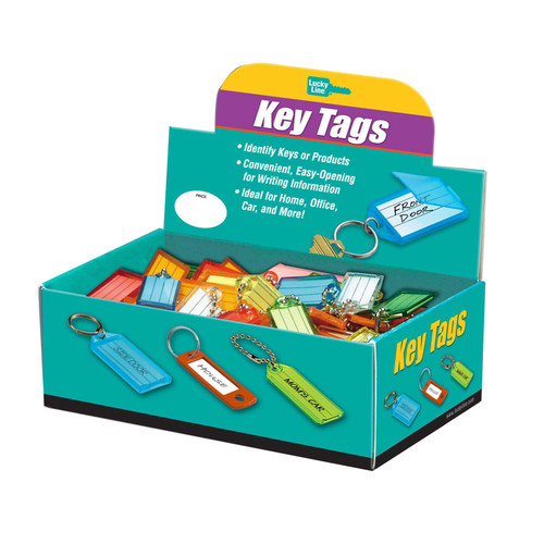 Key Tag with Ball Chain | Assorted | 100/Box