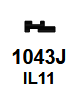 1043J-IL11 Key Blank for Illinois | Nickel-Plated