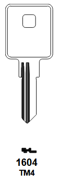 1604-TM4 Key Blank for Trimark | Nickel-Plated