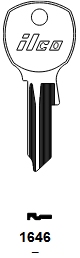 1646 Key Blank for USPS Mailbox | Nickel-Plated